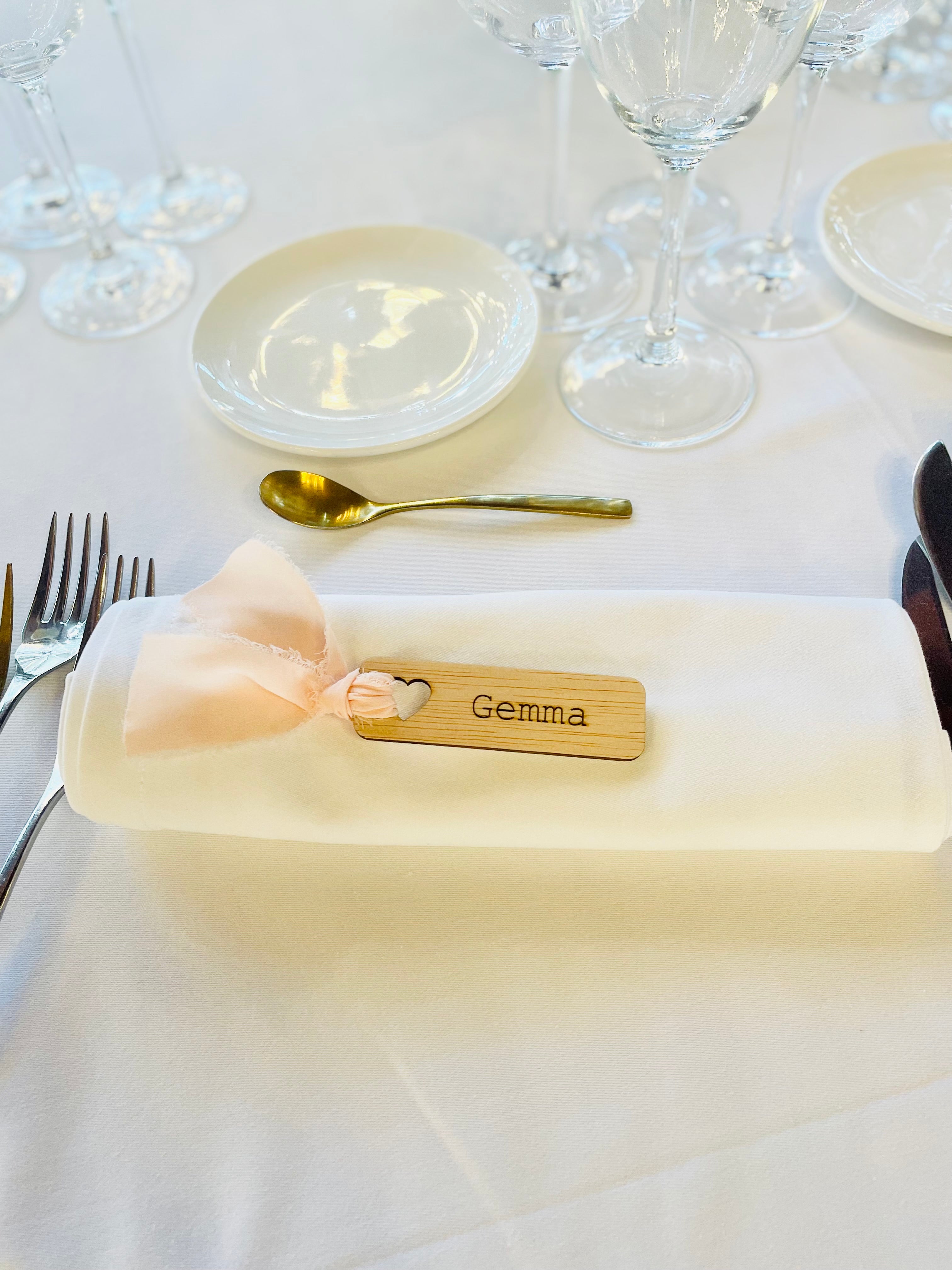 Marcasitio madera - mini corazón