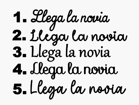 Cartel Llega la novia