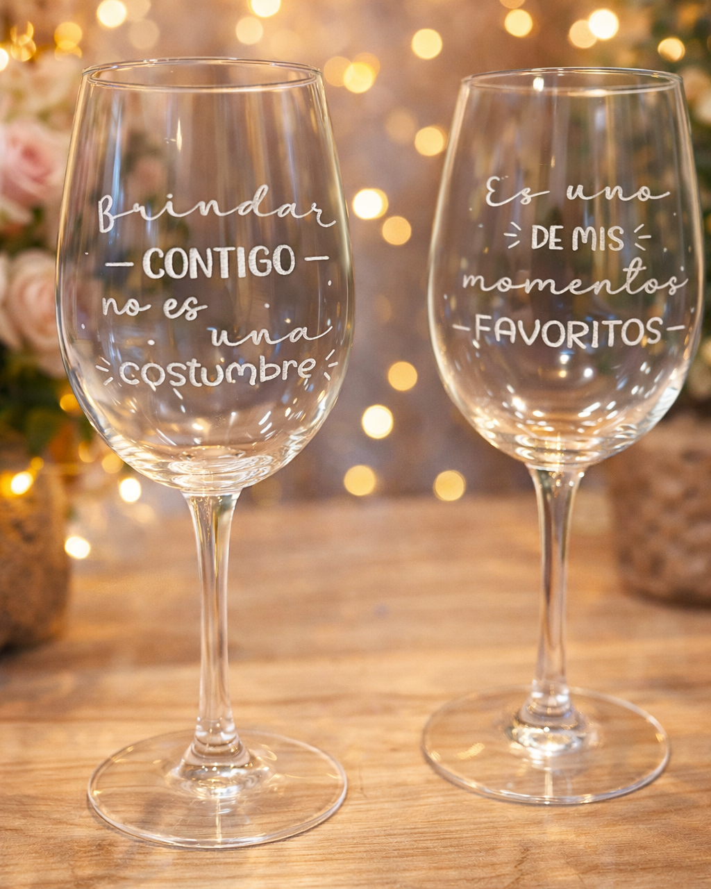 Copa de Vino con Frase