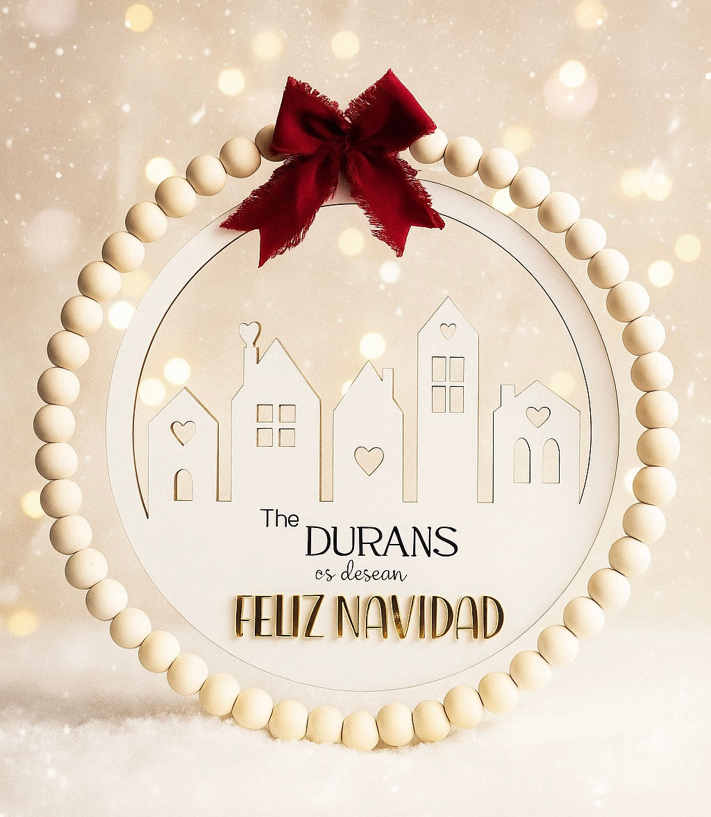 Corona Navidad Personalizada