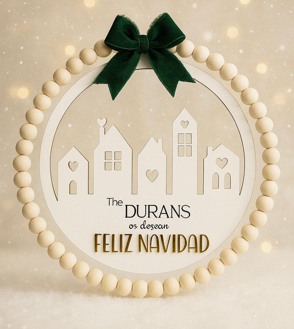 Corona Navidad Personalizada