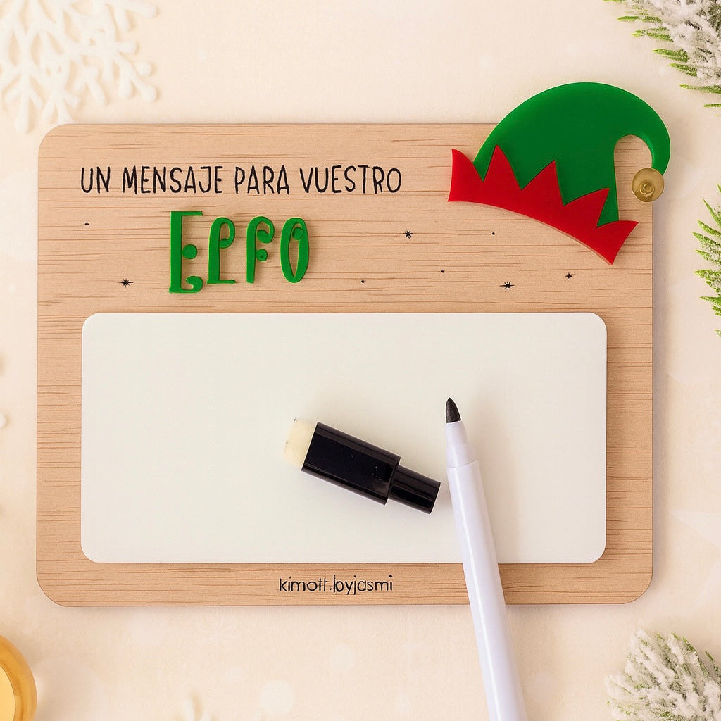Placa mensaje-Elfo