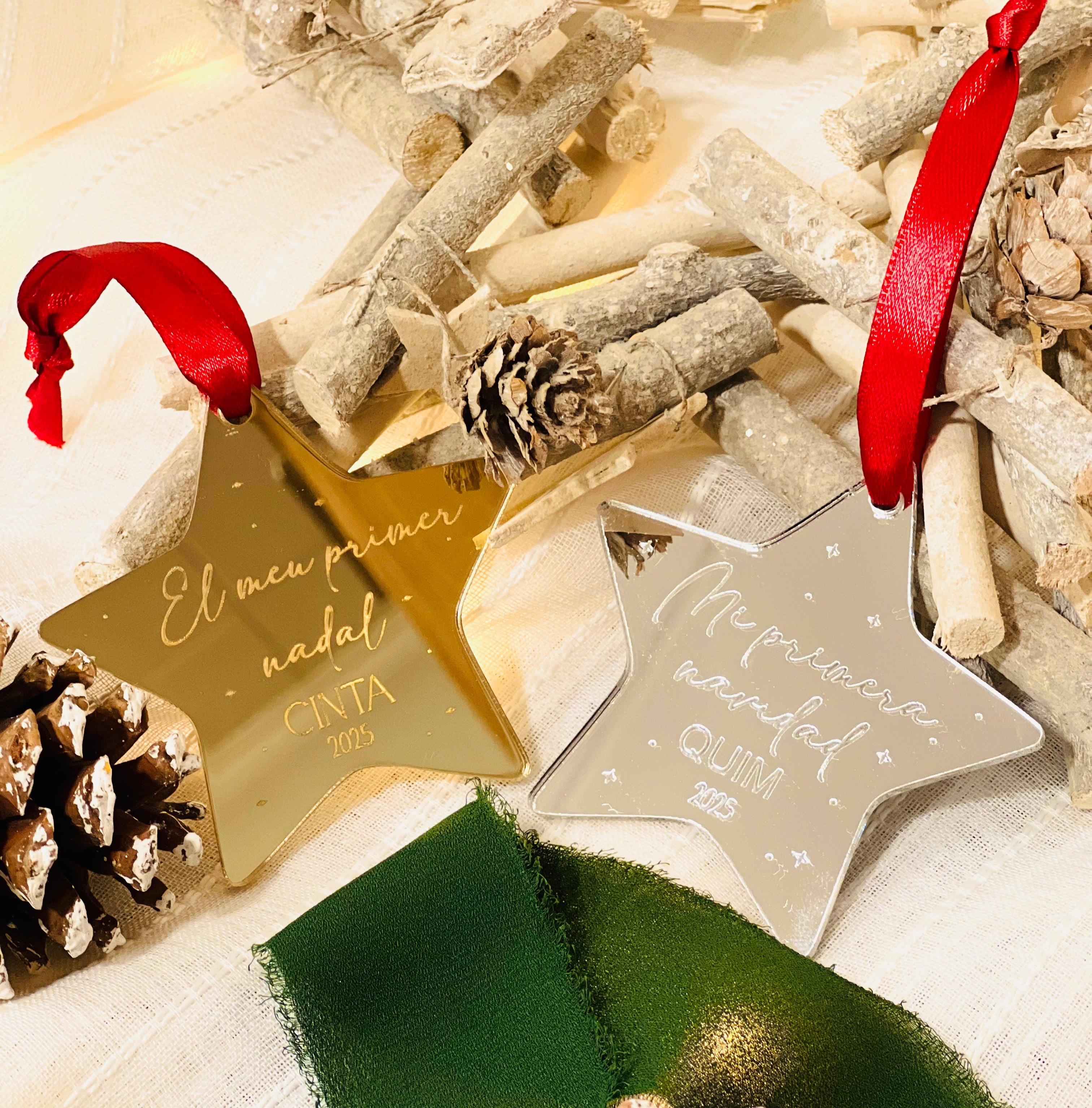 Bola estrella- "Mi primera navidad"