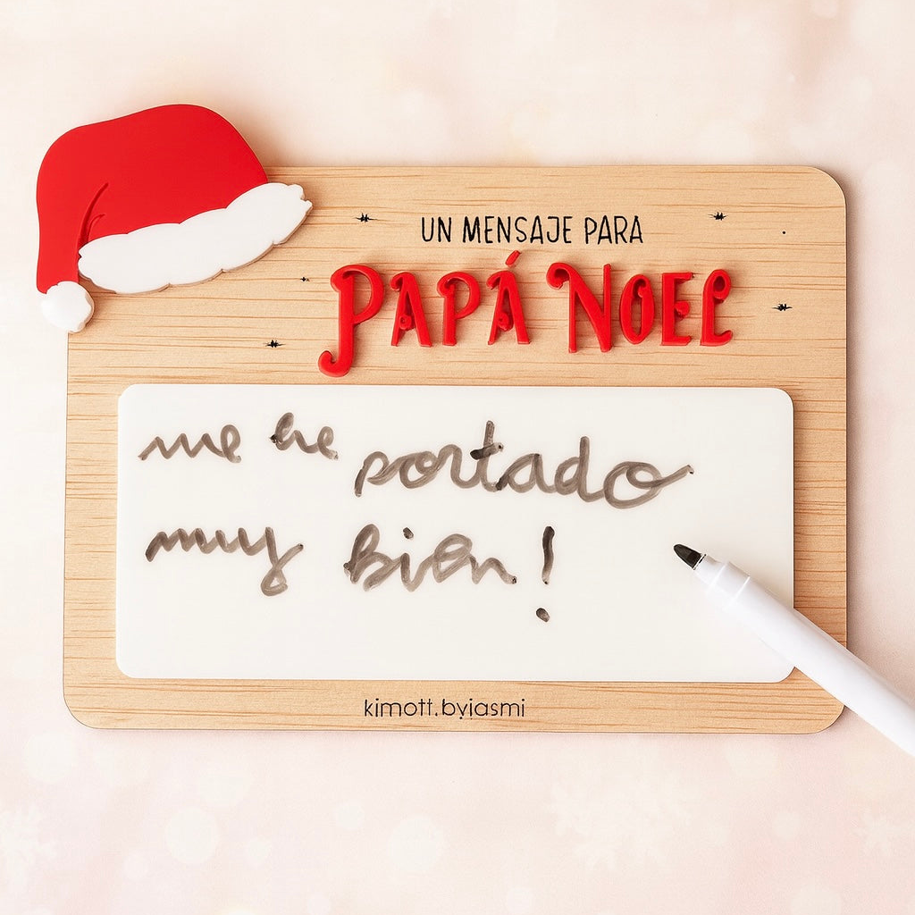 Placa mensaje-Papá Noel