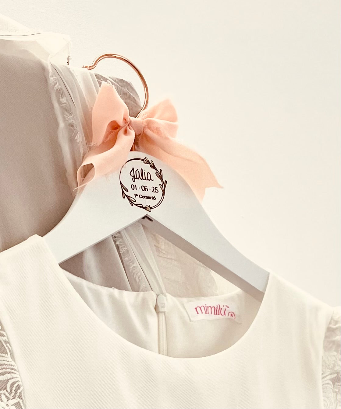 Percha personalizada-Comunión/Dama de honor/Pubilla
