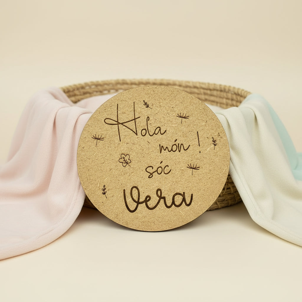 Placa "Hola mundo soy..."