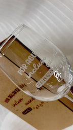 Caja Copa Vino con Frase